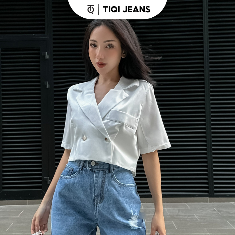 Áo vest blazer nữ croptop nhiều màu TiQi Jeans A164