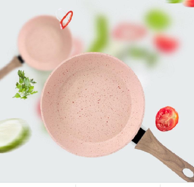 [HCM]Chảo đá chống dính XJ21-16cm Chảo chống dính 16cm mini Chảo chống dính sâu lòng chảo đa sứ cao cấp Chảo đá hoa cương chống dính chống xước loại 16cm