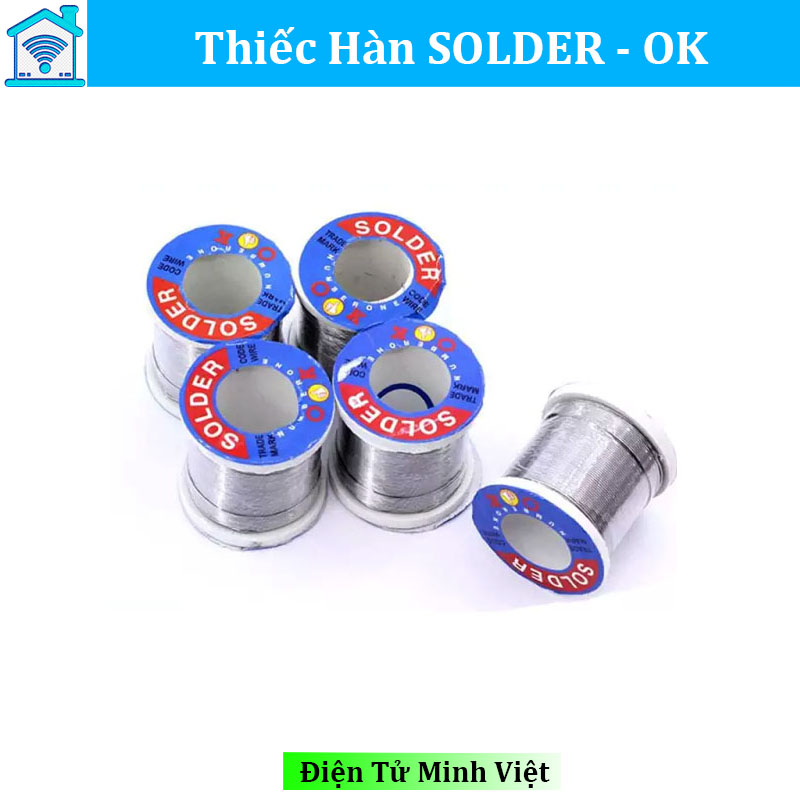 Thiếc hàn solder-ok 0.8mm cuộn to 100g