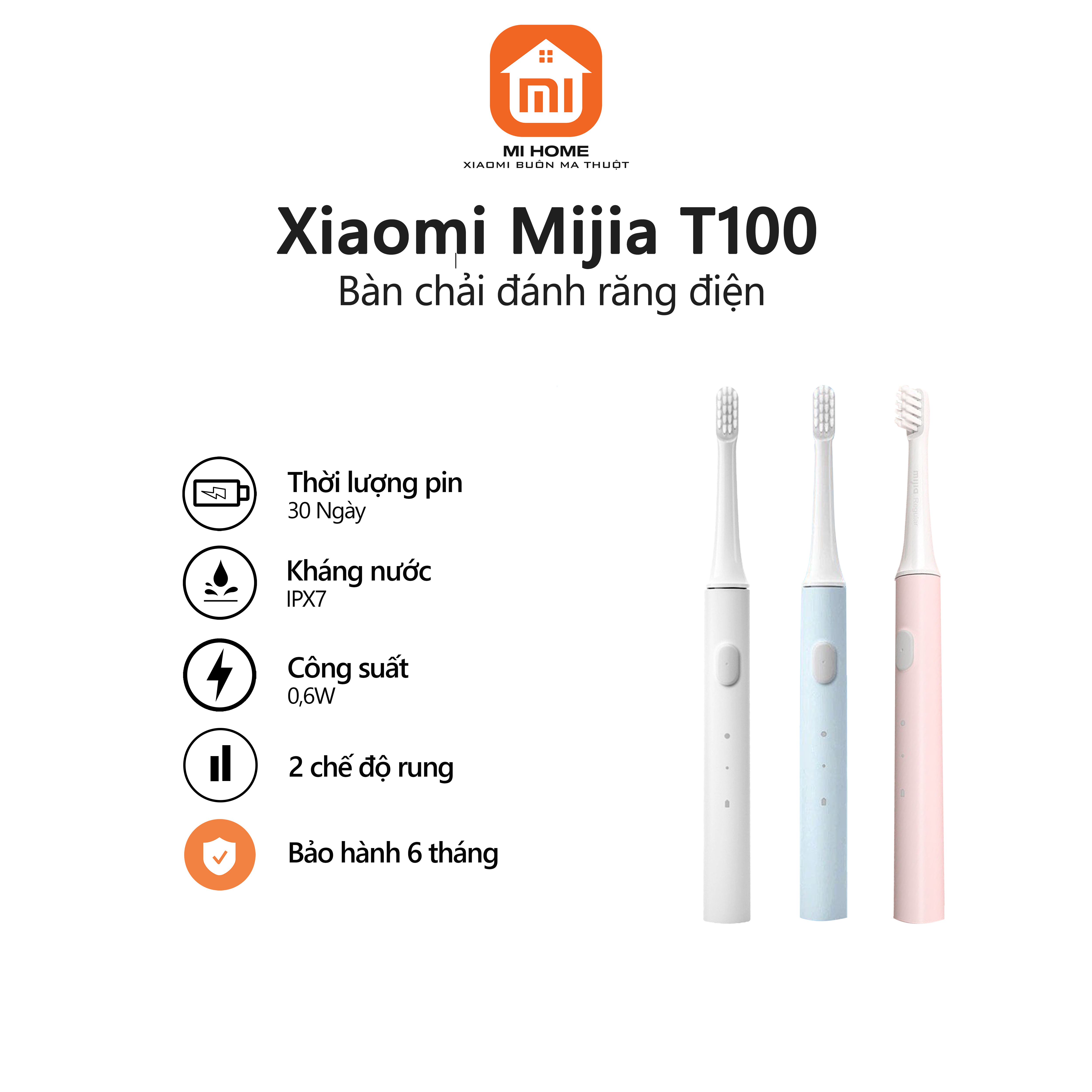 Bàn chải Xiaomi Mijia T100