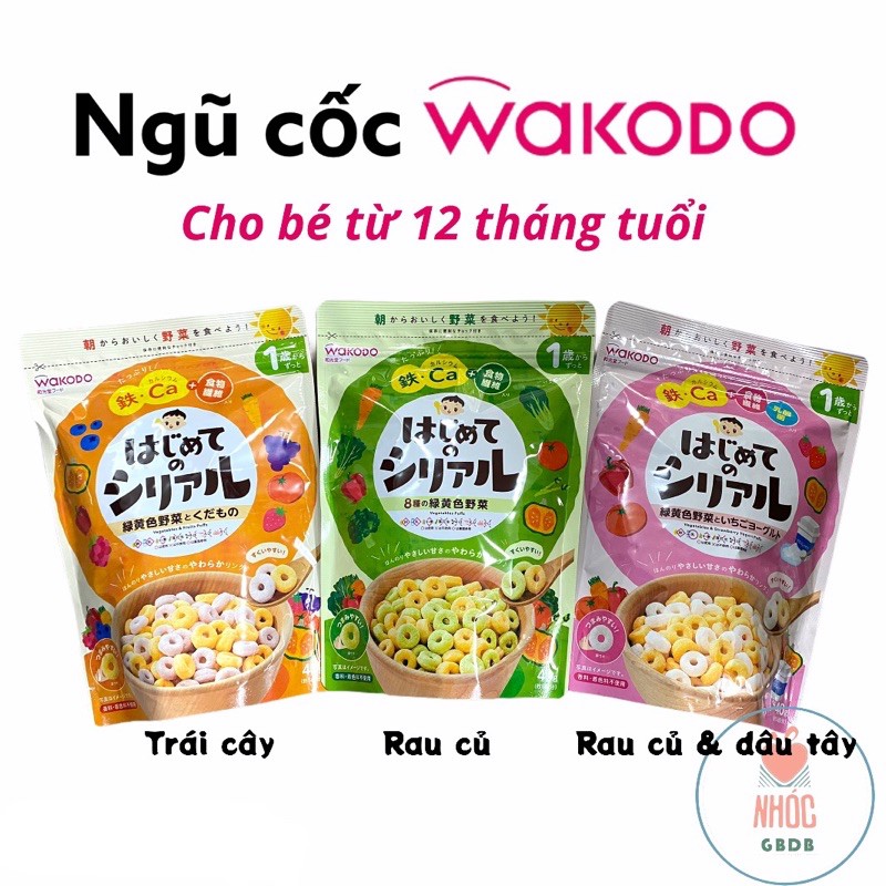 Ngũ cốc wakodo cho bé 12m+ - vị trái cây