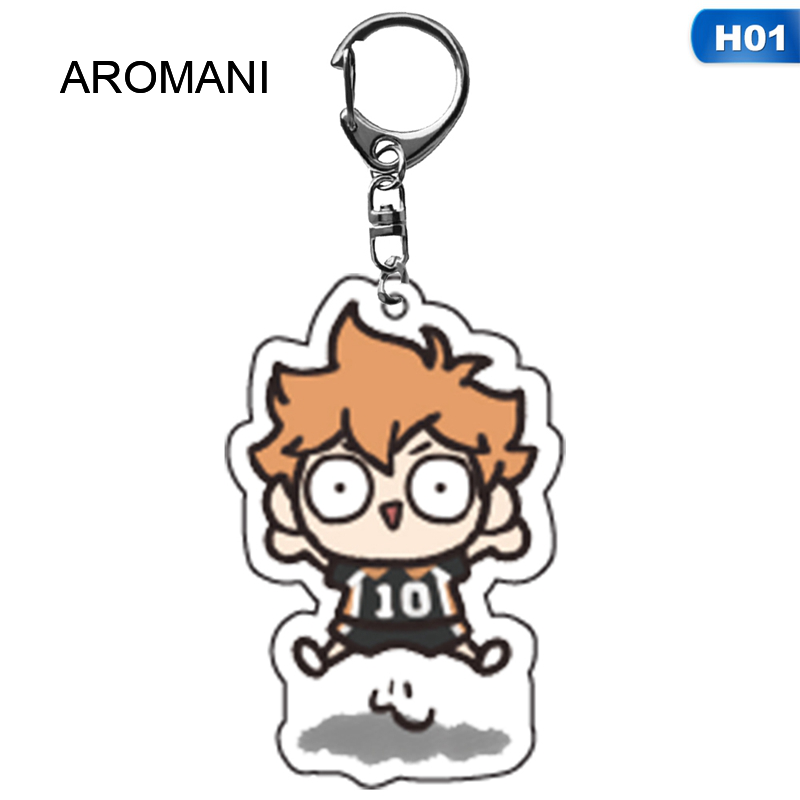Anime Haikyuu! Móc Khóa Cao Su Móc Chìa Khóa Móc Chìa Khóa Mặt Dây Chuyền Acrylic Hóa Trang