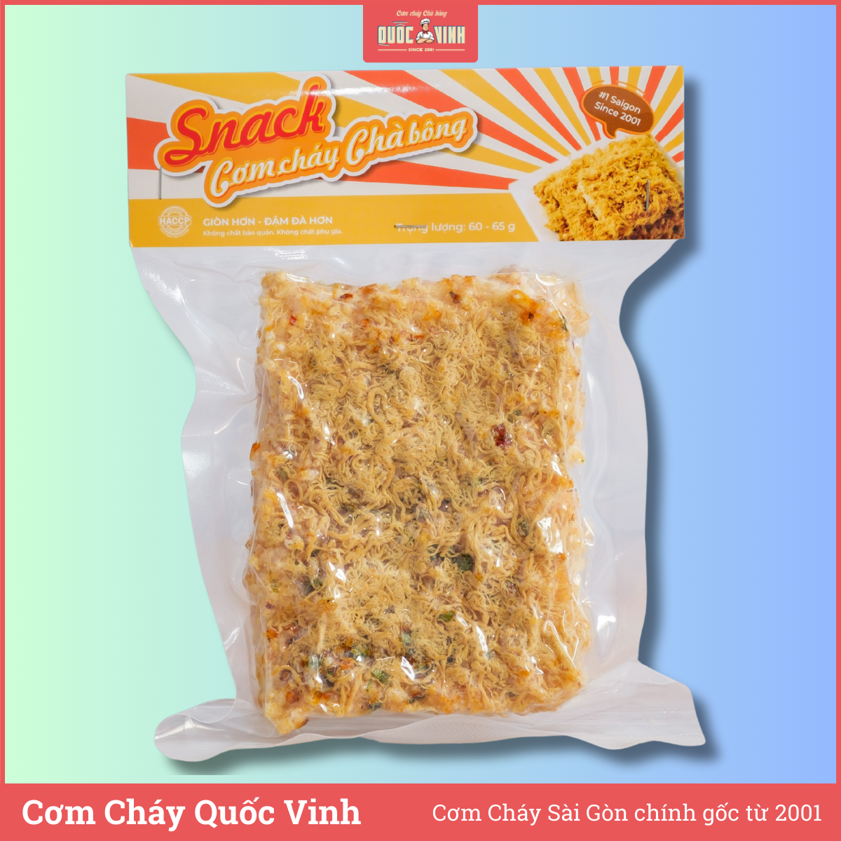 60 - 65g cơm cháy siêu chà bông quốc vinh