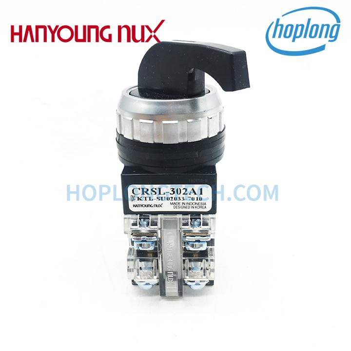 Crsl-302a1 chuyển mạch 2 vị trí hanyoung nux phi 30 - 1no 1nc - cần dài