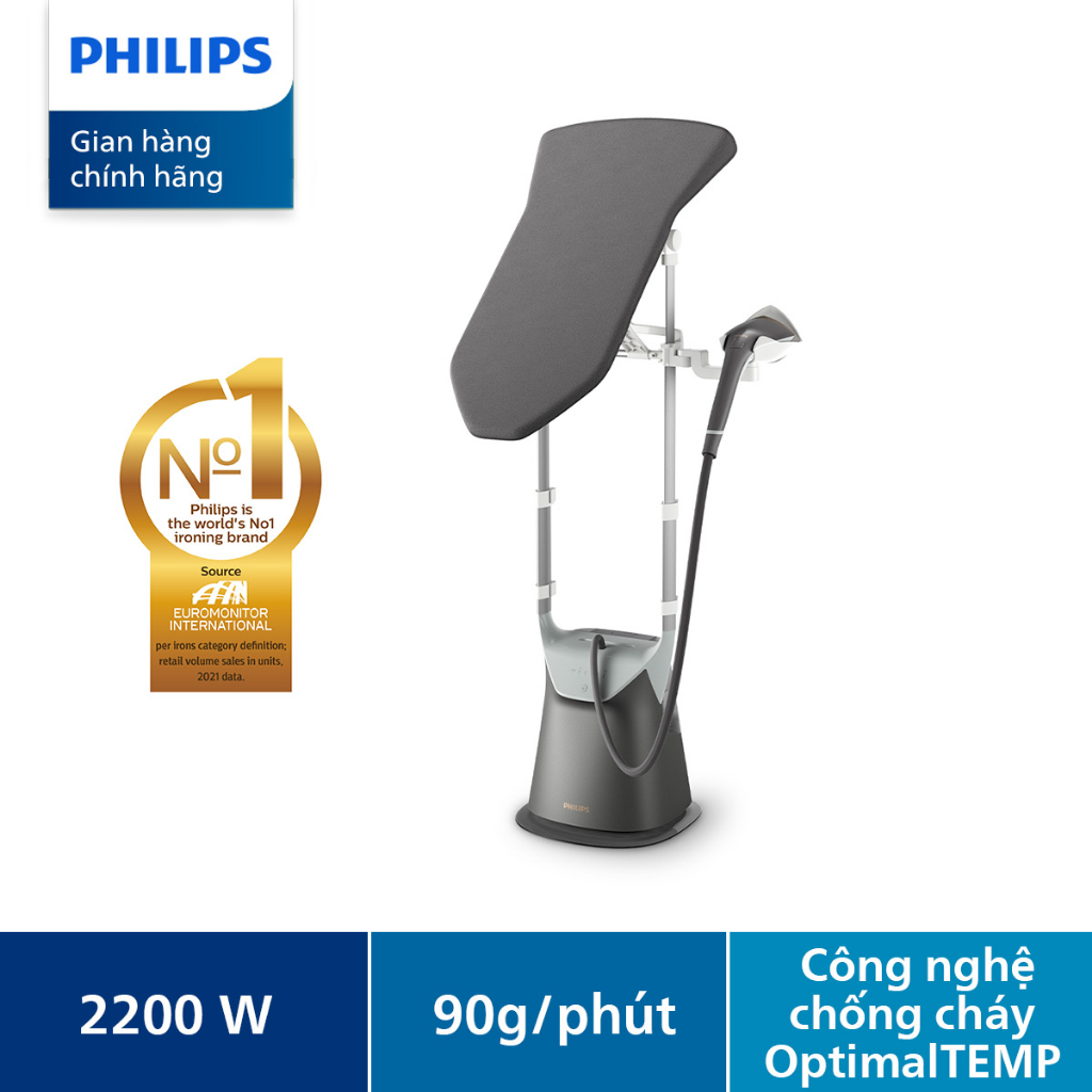 Bàn Ủi Hơi Nước Đứng Philips GC628/80 - Hàng Phân Phối Chính Hãng