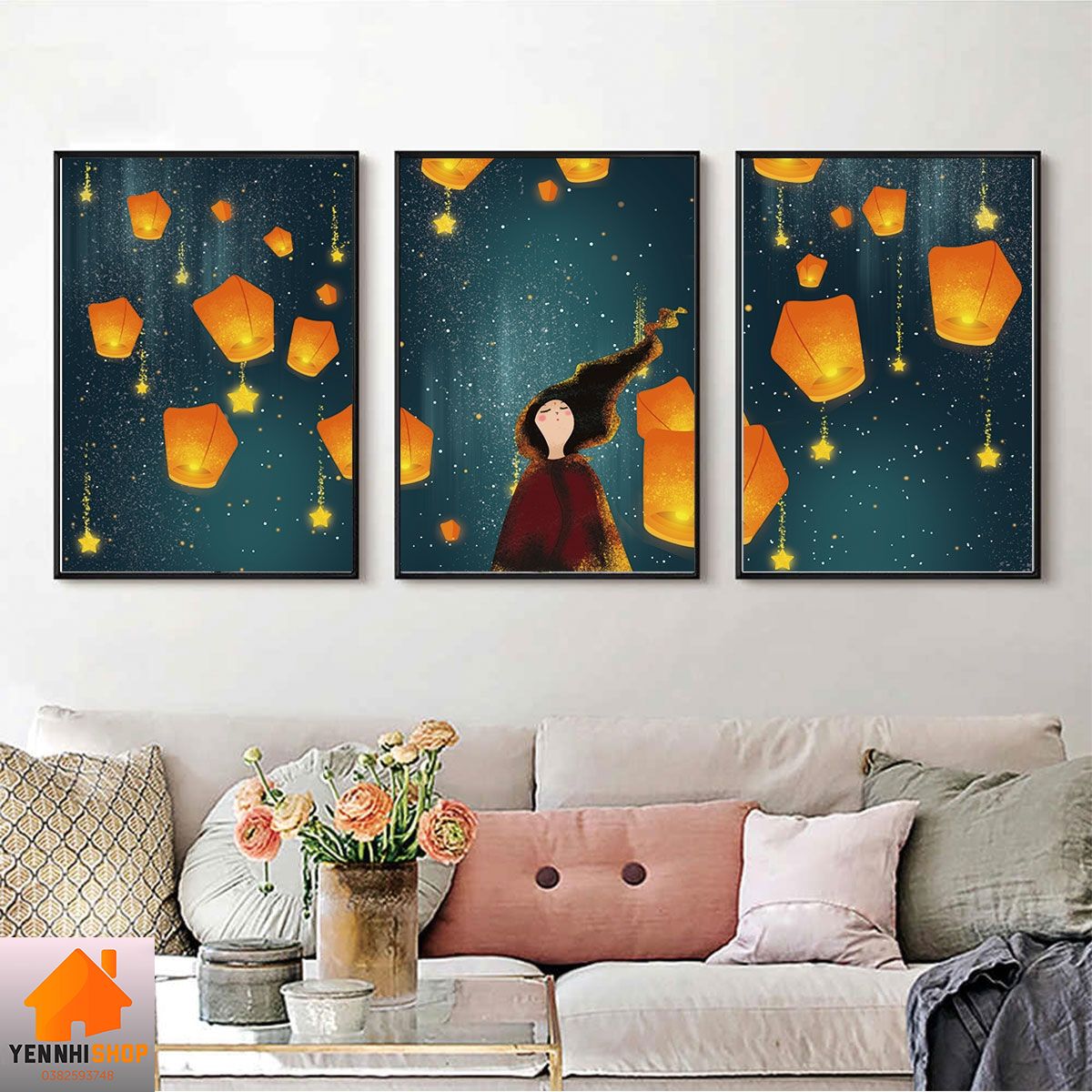 Tranh treo phòng trẻ em KÈM QUÀ TẶNG 🍀SALE KỊCH SÀN🍀 Yennhi_Shop xả tranh giá rẻ, tranh canvas khung gỗ giá xưởng đẹp hơn tranh decal, trang trí phòng khách, phòng ngủ, phòng em bé