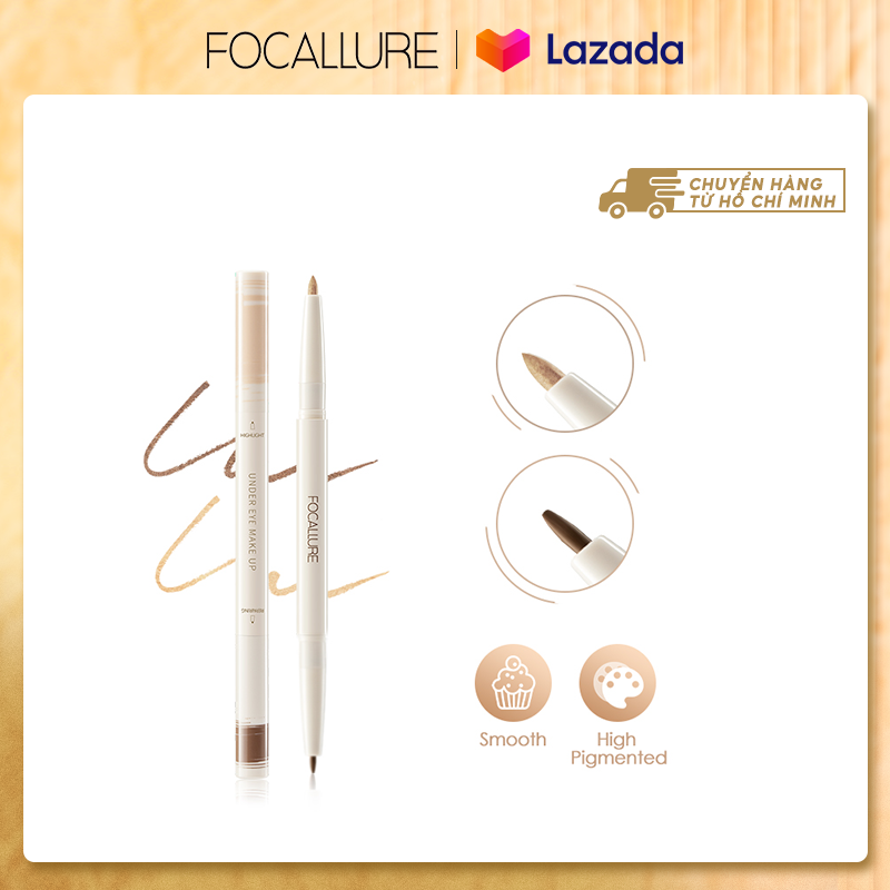 Focallure bảng phấn mắt 4 ô lấp lánh mềm mịn lâu trôi
