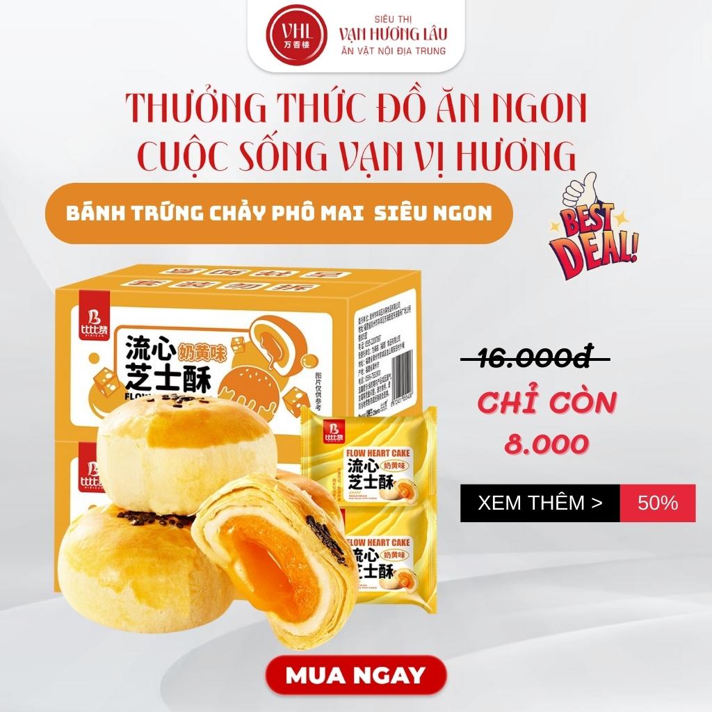 Bánh trứng chảy phô mai - ngàn lớp nhân trứng chảy ăn vặt siêu ngon giàu dinh dưỡng