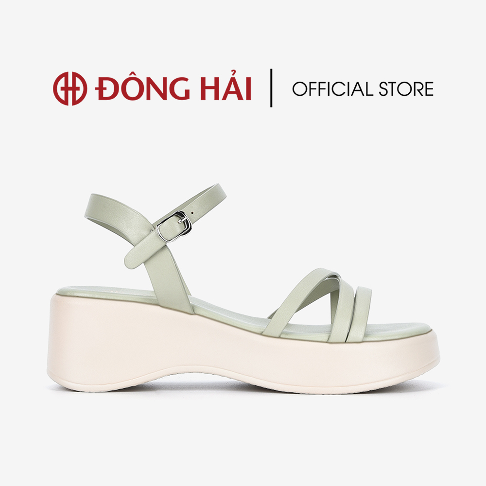 Giày Sandals Nữ Đông Hải Đế Xuồng Quai Mảnh Đan Chéo - S32D1