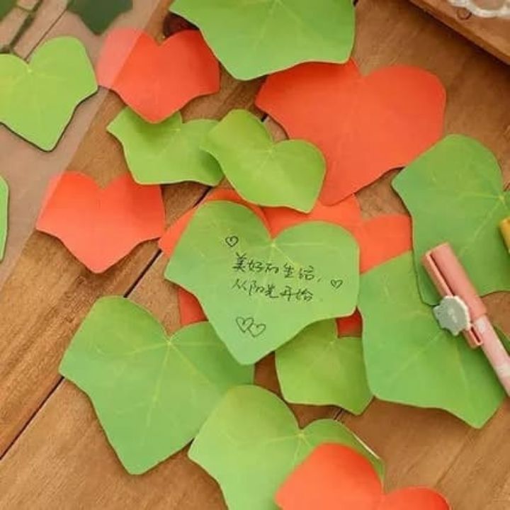 Giấy Nhớ Giấy Note Giấy Ghi Nhớ Hàn Quốc Hình Chiếc Lá Đẹp Cute  Cho Học Sinh Sinh Viên Văn phòng