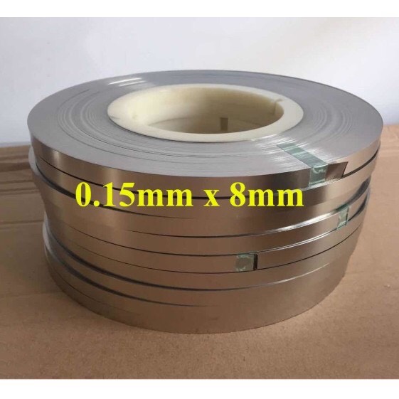 Kẽm hàn cell Pin 18650 kẽm đơn rộng 8mm dày 0.15mm
