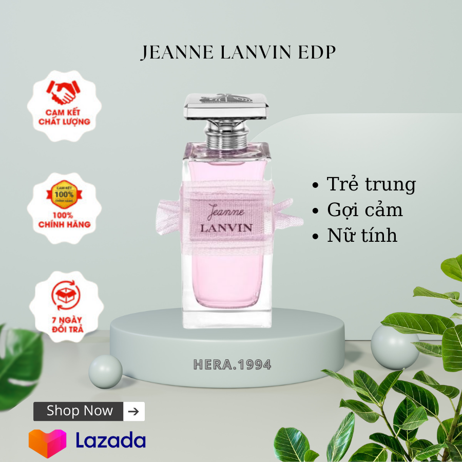 Nước hoa nữ jeanne lanvin edp chiết 10ml, 20ml