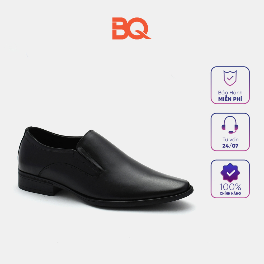 Giày tây nam công sở da bò lịch lãm màu đen BQ GT 120