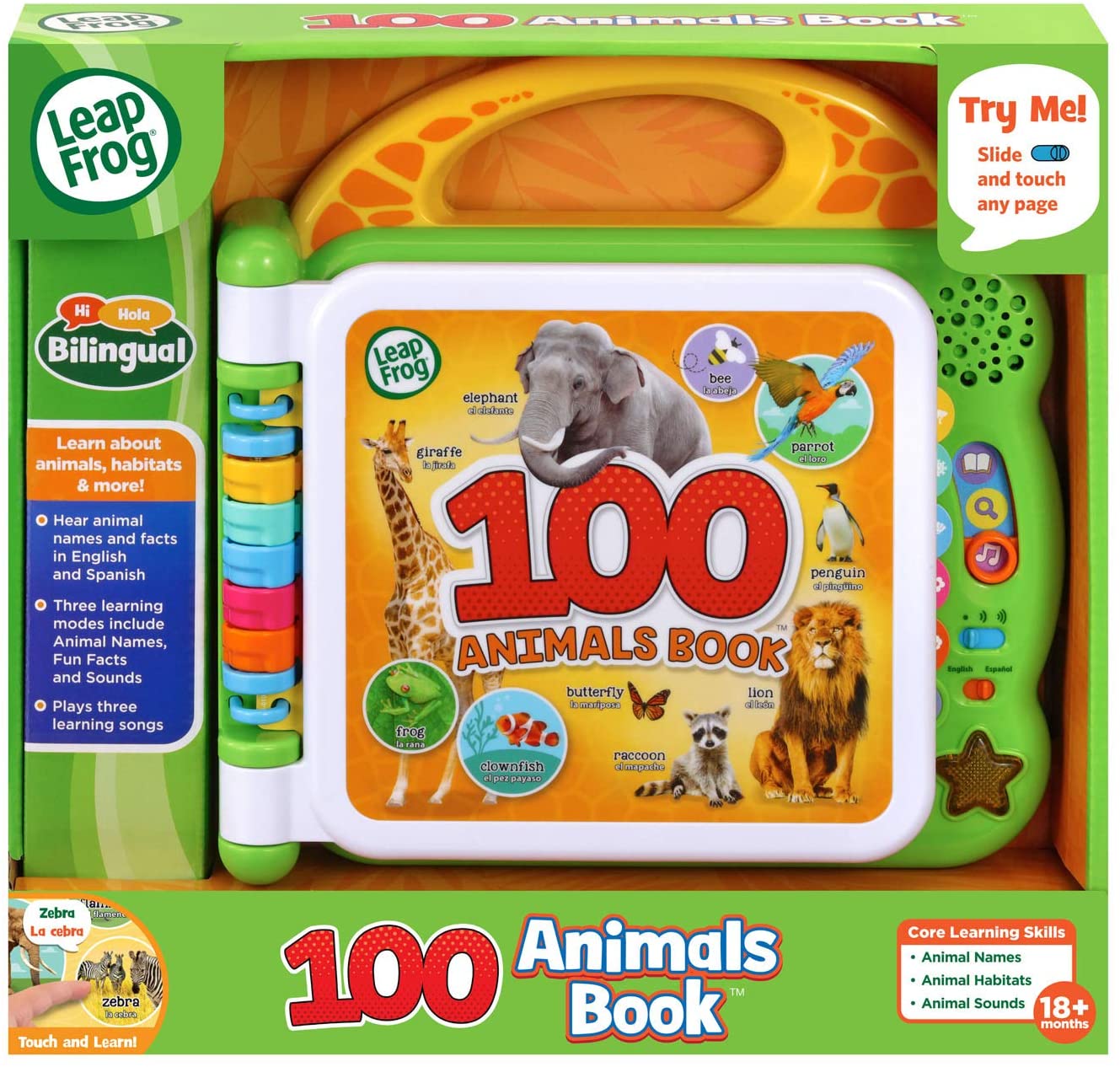 Đồ chơi quyển sách LeapFrog Learning Friends giới thiệu 100 từ tiếng Anh về động vật cho bé
