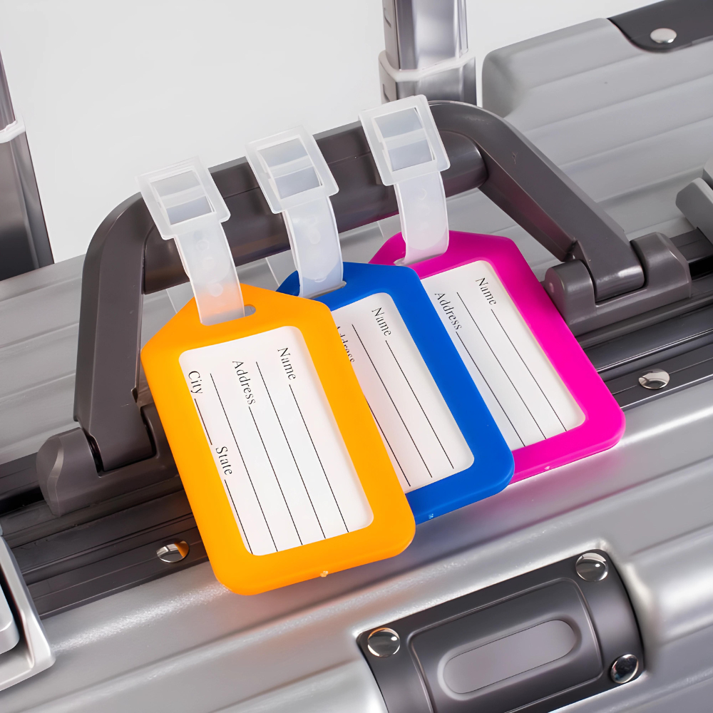 [MIỄN PHÍ SHIP] Thẻ tên treo vali bằng nhựa dễ dàng nhận biết hành lý nhiều màu (giao ngẫu nhiên)