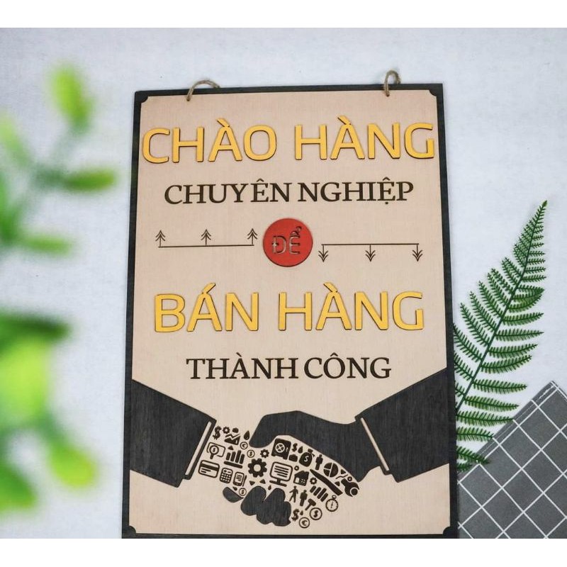 Bảng gỗ trang trí cơ quan, phòng làm việc, phòng kinh doanh