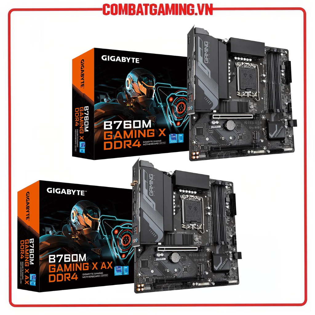 Bo mạch chủ gigabyte b760m gaming x | b760m gaming x ax ddr4 hàng chính hãng