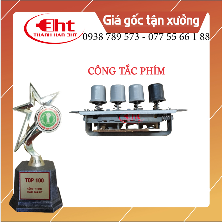 Công tắc quạt bàn 4 nút 5 nút nhấn - 3ht