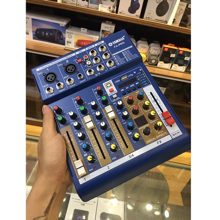 [HCM]Review Top 5 Bàn Trộn Âm Thanh Mixer Thiết Bị Trộn Âm Thanh Mixer Cao Cấp Bàn Trộn Mixer Yamaha F4 Pro - Tích Hợp Vang Số - Soundcard Livestream Thu Âm Kết Hợp Được Với Mọi Loa Kéo Amply Dàn Karaoke Gia Đình