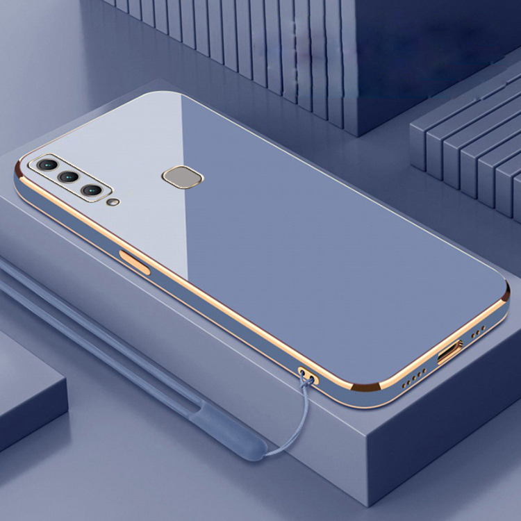 "Ốp lưng Samsung A20s Cạnh vuông" _Mạ màu viền_Vát Cạnh_Màu sắc sang trọng ,Loại Tốt ,Ôm sát máy Acovit