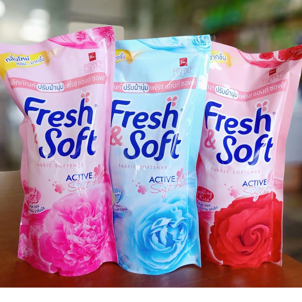 Combo 3 túi nước xả vải fresh & soft thái lan 600ml/bịch