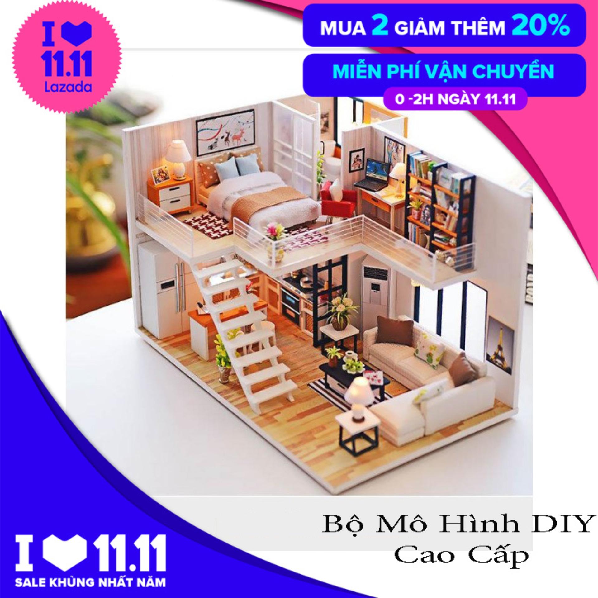 Mô Hình Lắp Ráp DIY, Bộ Mô Hình Lắp Ghép DIY - Biệt Thự Cao Cấp, Thỏa Sức Sáng Tạo Cho Bé Như Mơ, An Toàn Cho Bé, SALE 50% Chỉ Có Tại Good 365.