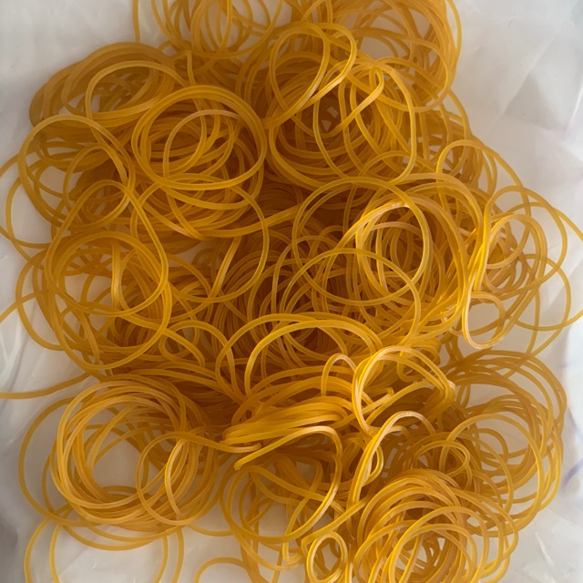 1 bịch 0.5kg dây chun cao su, dây chun vàng, thun cột tiền, thun cột, dây chun cột đủ size