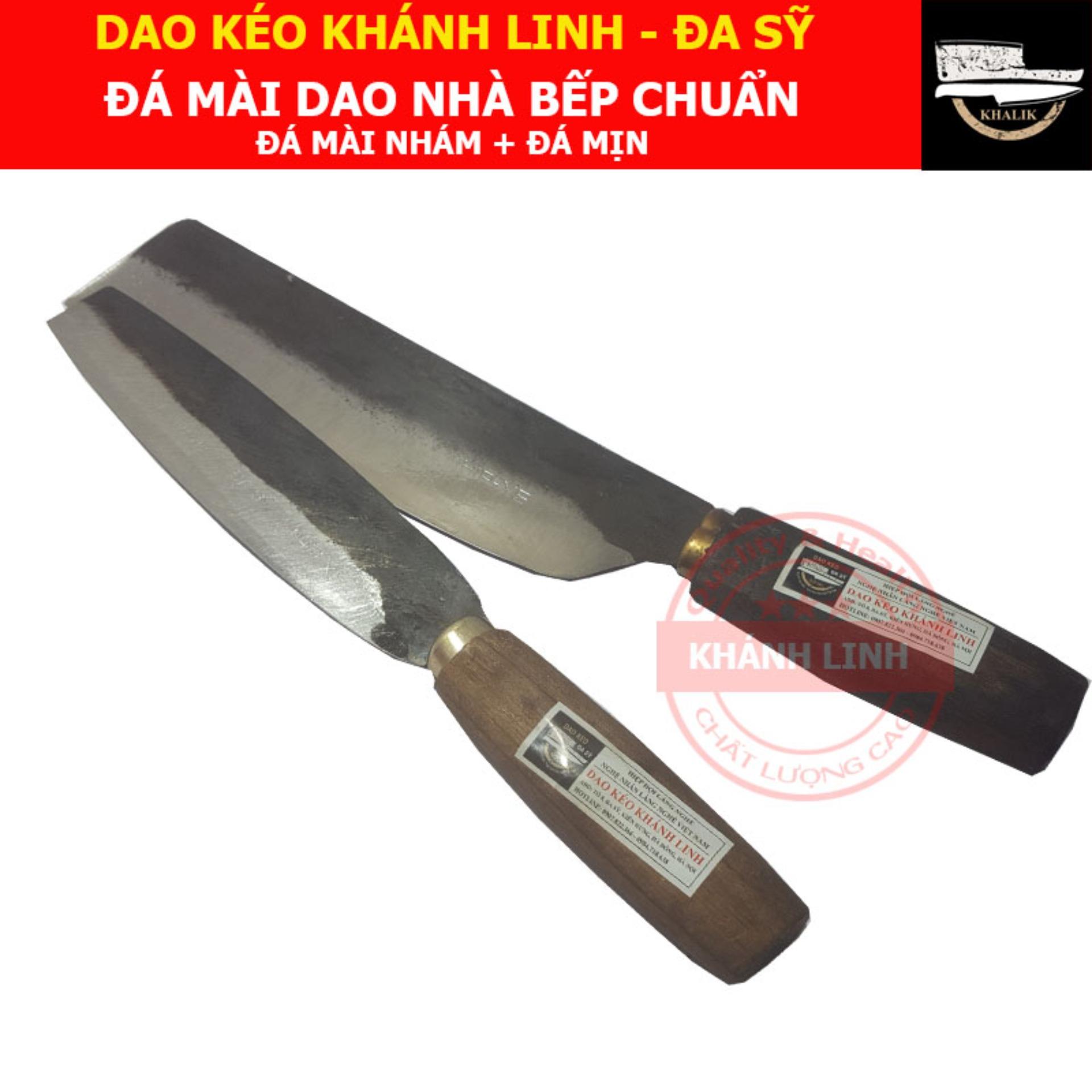 Bộ dao nhà bếp Khánh Linh - Đa Sỹ làm bằng nhíp ô tô MS01 (dao bài thái, dao chuối bột)