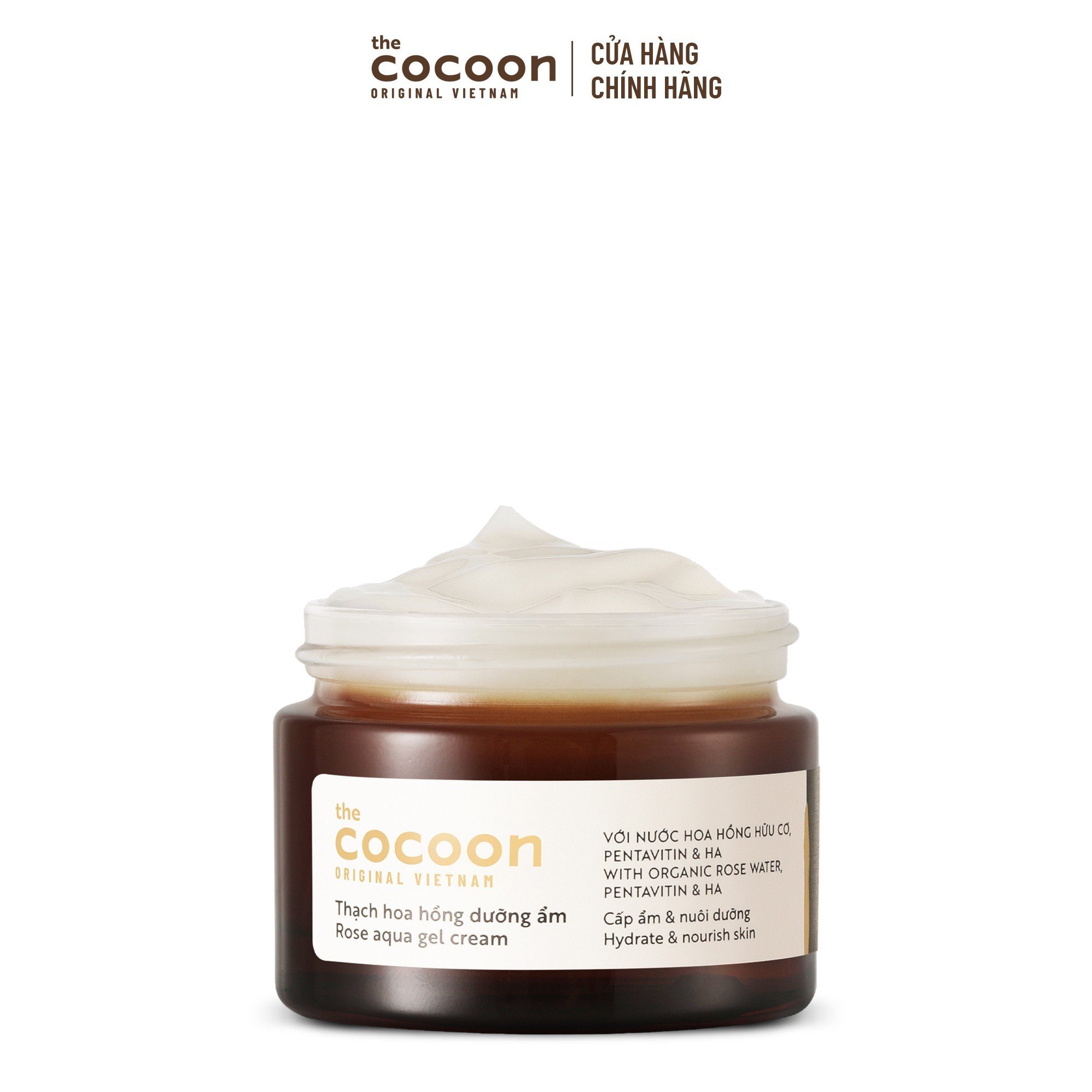 Thạch hoa hồng dưỡng ẩm (kem dưỡng ẩm) Cocoon cấp ẩm & nuôi dưỡng 30ml