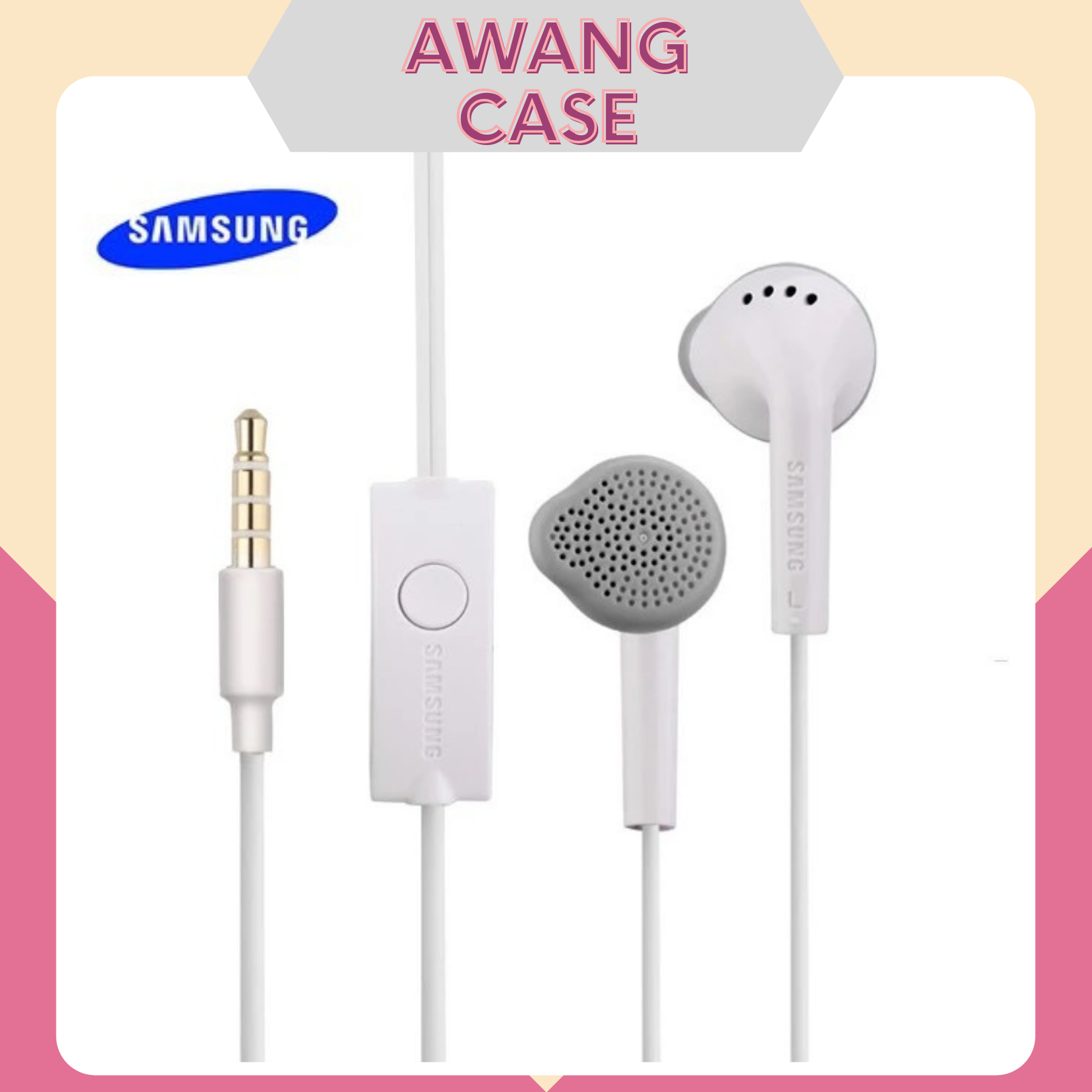 Tai nghe nhét tai s5830 jack tròn 3.5mm - Có mic đàm thoại