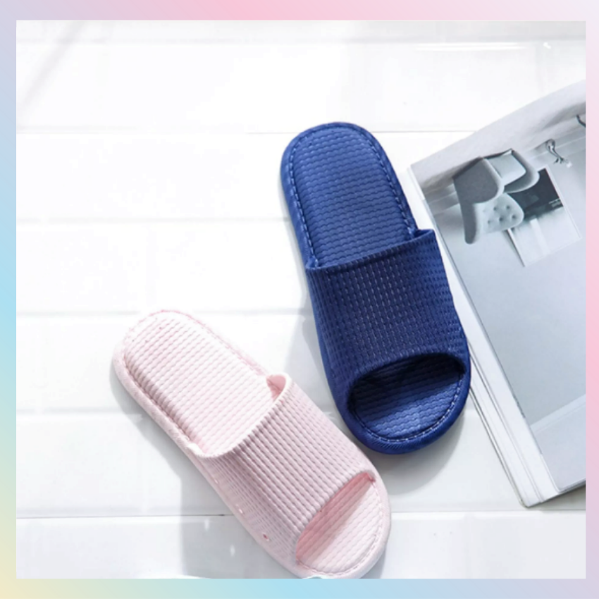 Dép nam nữ đi trong nhà siêu cute, Dép lê chống trơn trượt, siêu nhẹ, êm chân không bong tróc đi nhà tắm văn phòng DU5