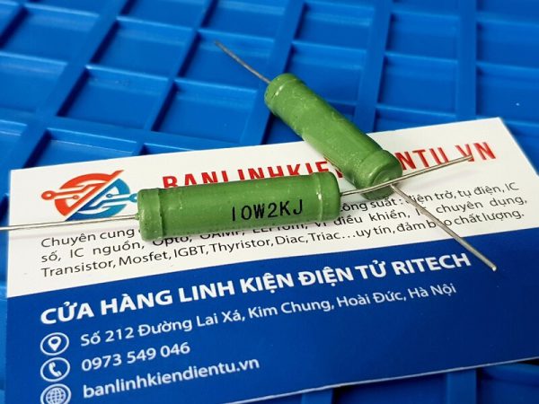 Rx21-10w 2kj điện trở cuộn dây, điện trở xi măng 10w 2kr