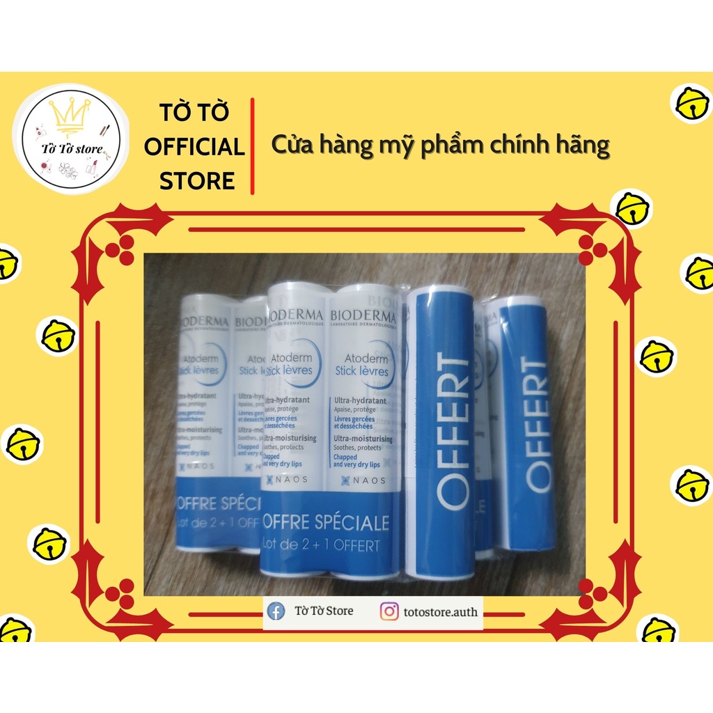 Son Dưỡng Ảm cho Môi Bio Atoderm Lèvres Stick