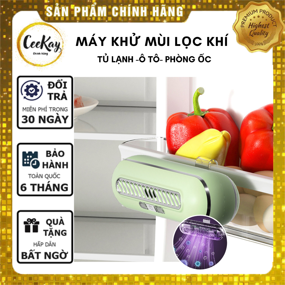 Máy Lọc Không Khí Ô Tô Tủ Lạnh Khử Mùi Nhà Vệ Sinh CEEKAY Máy Khử Mùi Xe Hơi Hiện Đại Máy Tiệt Trùng Không Khí Lọc Sạch Hiệu Qủa An Toàn Tiện Lợi Khử Trùng Bằng Ion Âm Giúp Không Khí Trong Lành Bảo Vệ Sức Khỏe