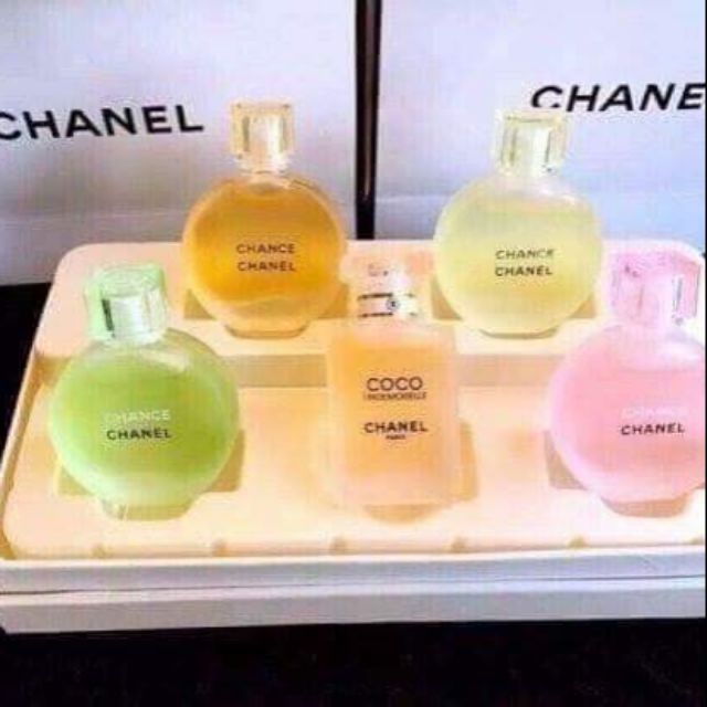 Sét 5 chai nước hoa mini
