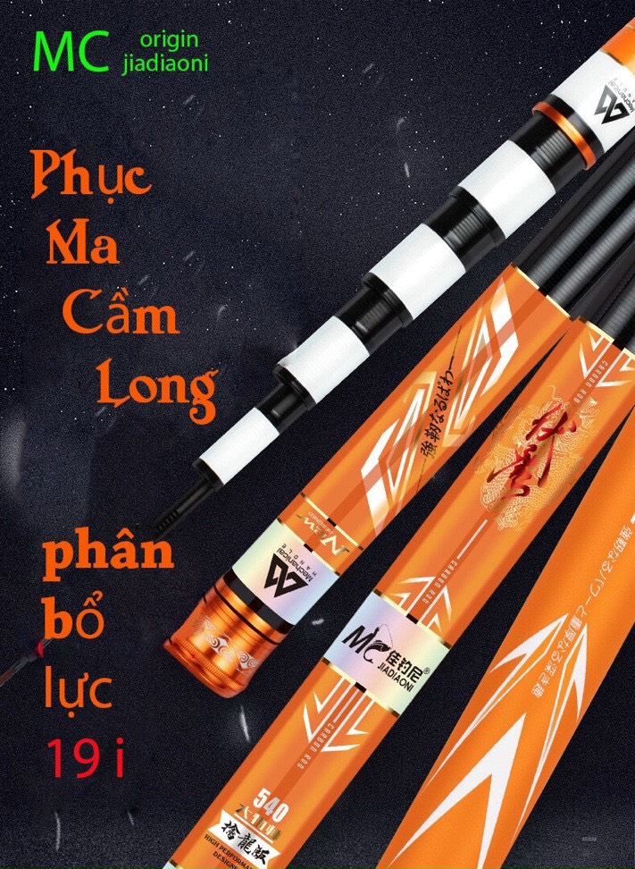 Cần câu mc chính hãng phục ma cầm long 5h chuyên săn hàng tải cá lớn