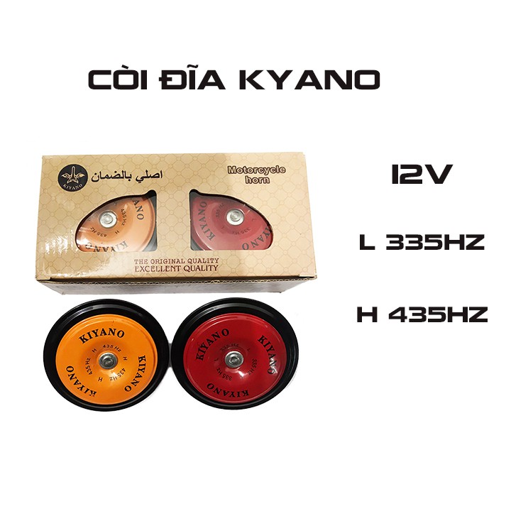 Còi đĩa kiyano với tiếng ngân giòn tai, còi to xin vượt, còi oto xe máy cực chất .