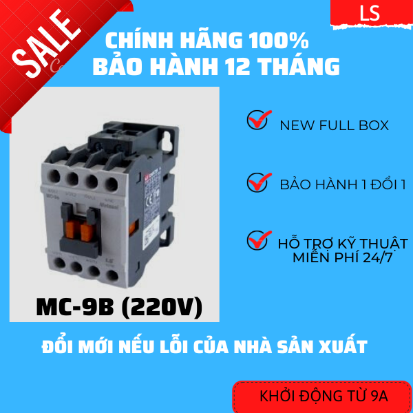Khởi động từ ls 9a mc-9b 220v