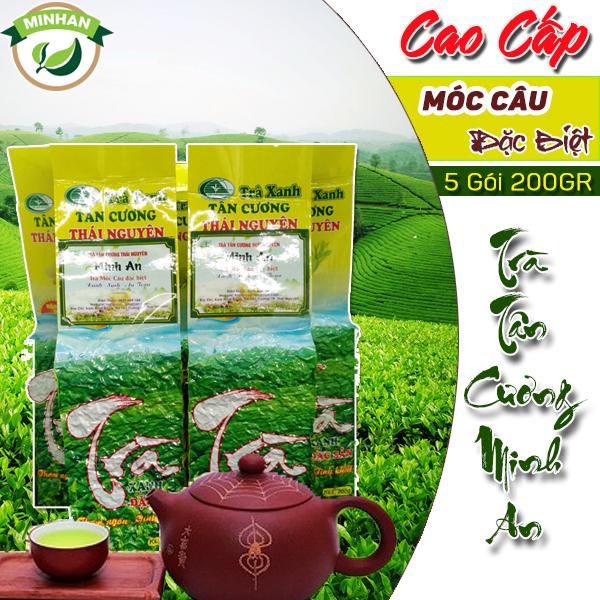 1Kg Trà Móc Câu Đặc Biệt Loại 1 - Trà (Chè) bắc Tân Cương Thái Nguyên - Xanh sạch thơm ngon hậu ngọt cánh đẹp giá xưởng - CSSX Trà Minh An