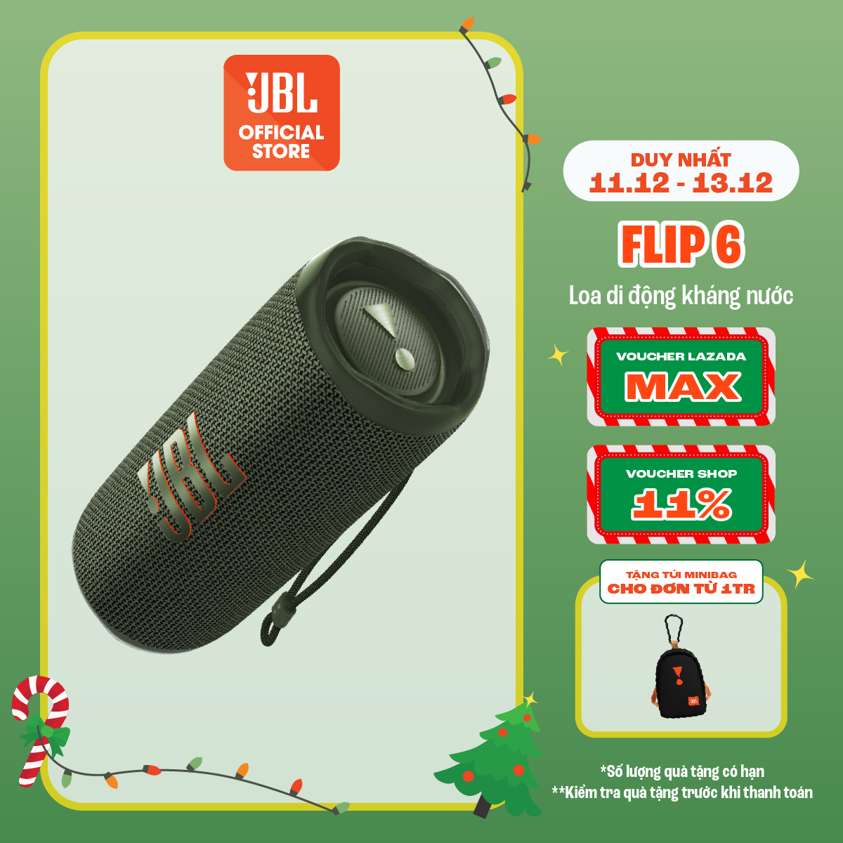 Loa Bluetooth JBL FLIP 6 - Hàng Chính Hãng