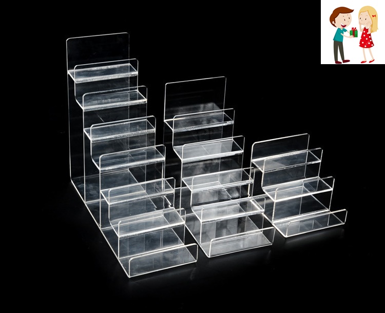 Kệ trưng bày Mica chắc chắn, bền đẹp (3, 4 tầng)