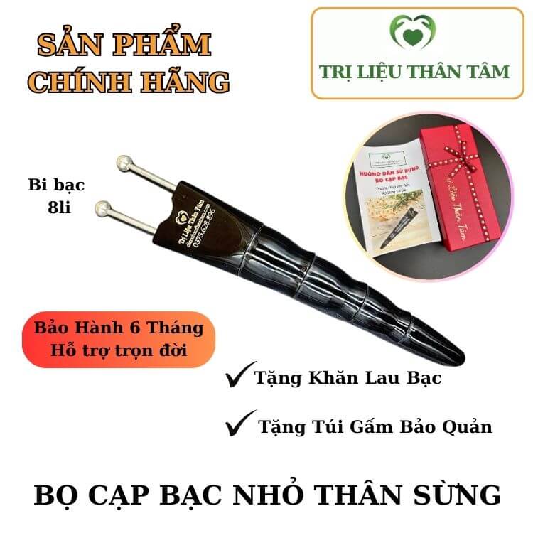 Bọ cạp sừng đầu bạc ta nguyên chất 8li trục hàn - dụng cụ diện chẩn