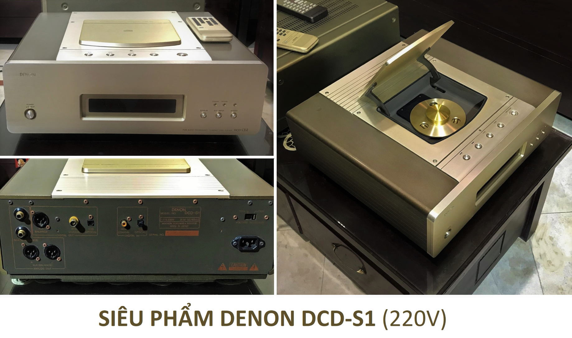 Bán cặp đôi HI-end huyền thoại : DENON DCD-S1 - PMA- S10 II-XLR