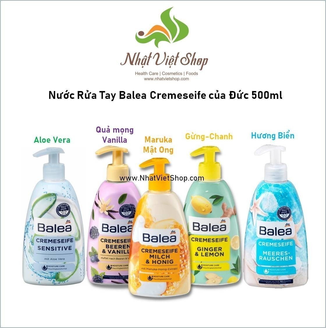 Nước rửa tay balea 500ml - đức