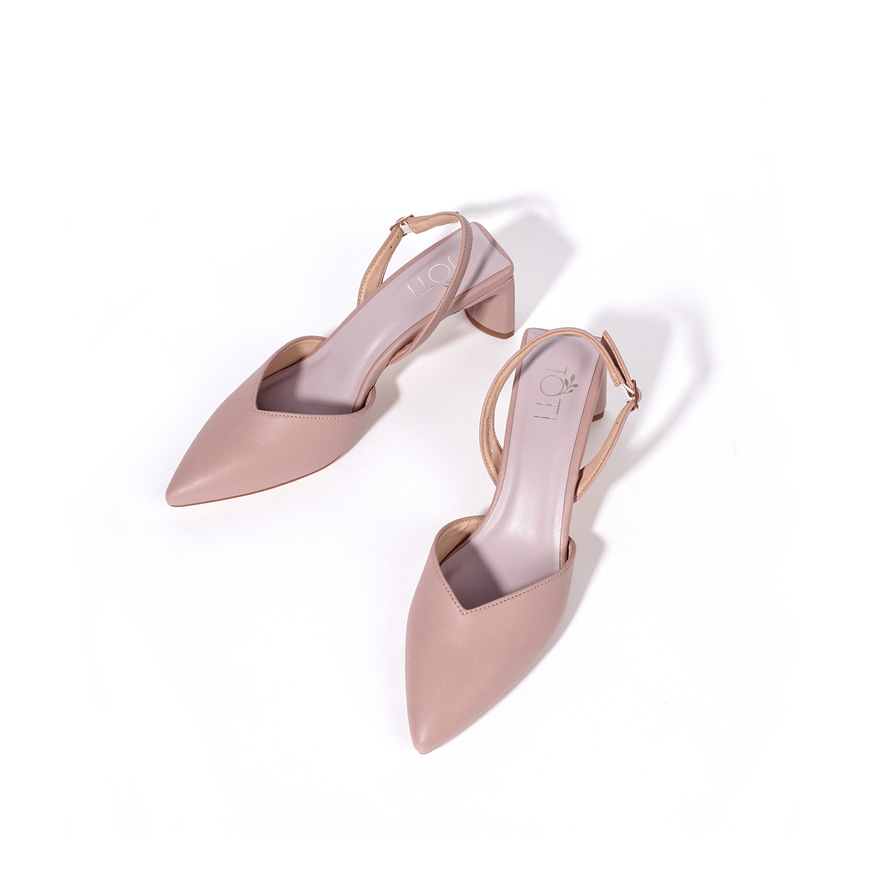 JOTI Giày Cao Gót Nữ Fiona 3237VN6 2020 - Mũi Khoét Tim Thời Trang Đế Trụ 6cm - Mang Công Sở Dạo Phố Dự Tiệc