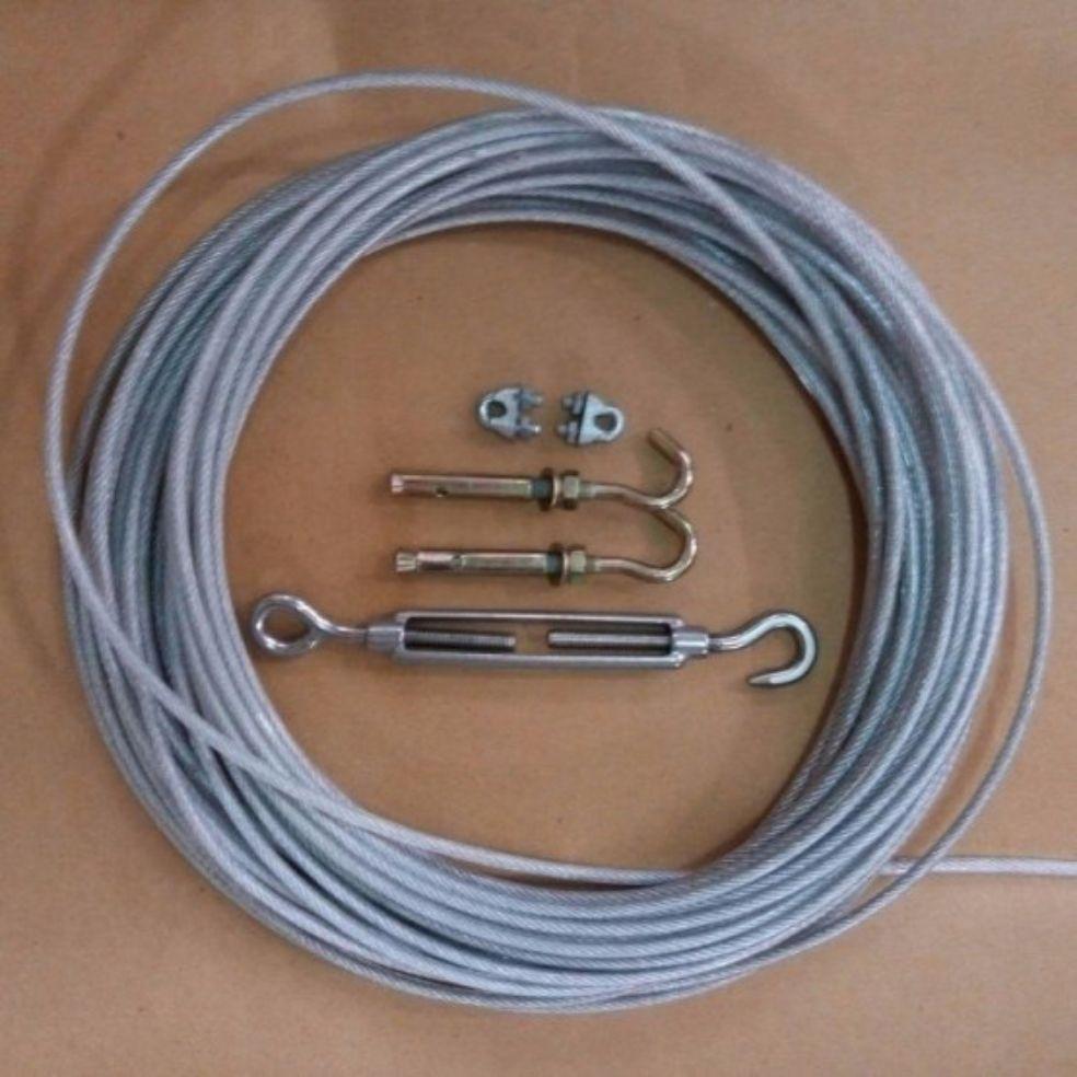 Combo 10m dây cáp bọc nhựa phơi quần áo