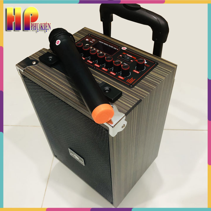 Loa Karaoke kiomic Q8 phiên bản mới 2024 tặng kèm 01 micro không dây