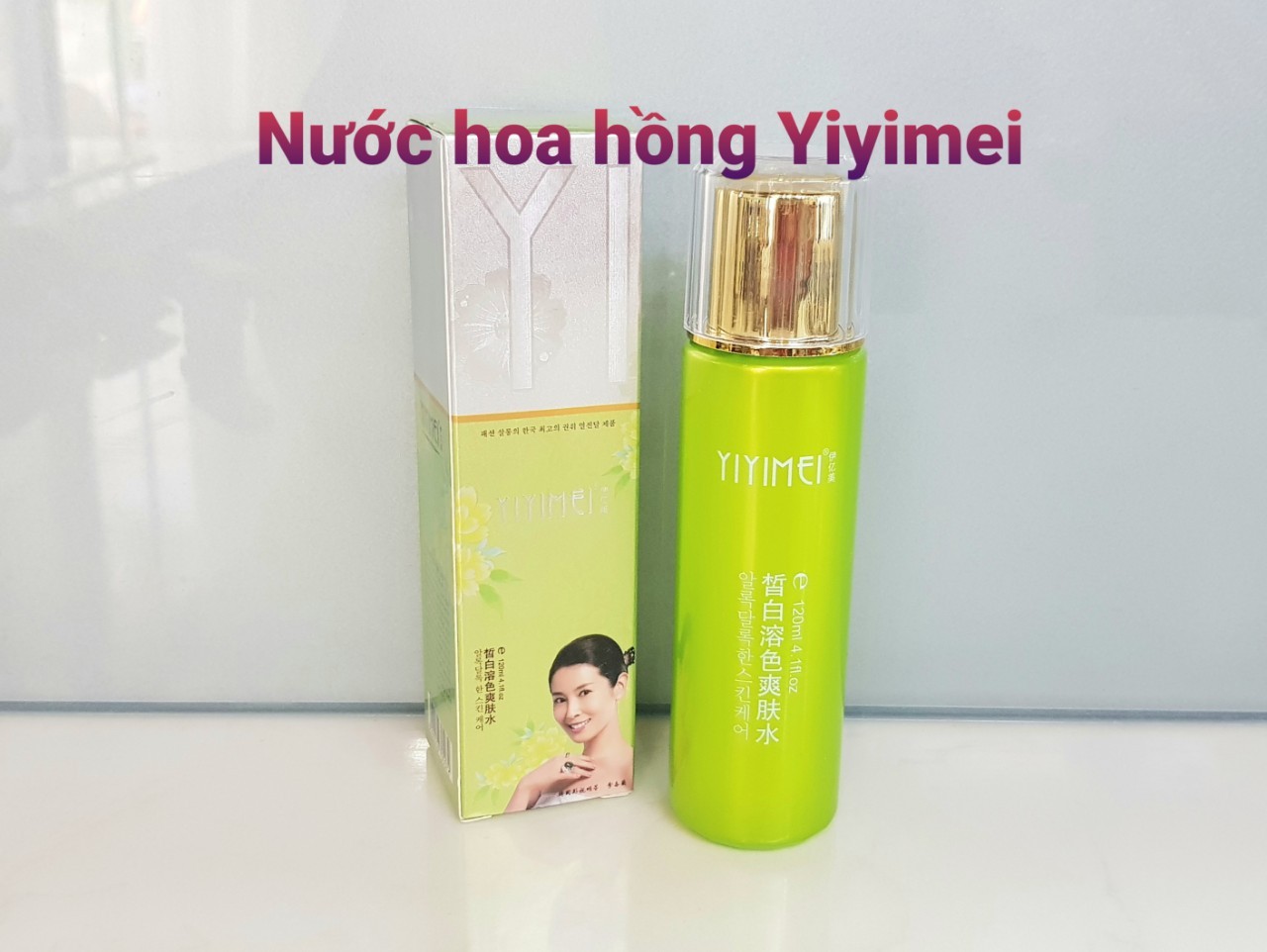 Xịt khoáng yiyimei chính hãng, Nước hoa hồng Yiyimei se khít lỗ chân lông, dưỡng trắng da, bổ sung nước, giữ ẩm cho da - Nước hoa hồng Yiyimei
