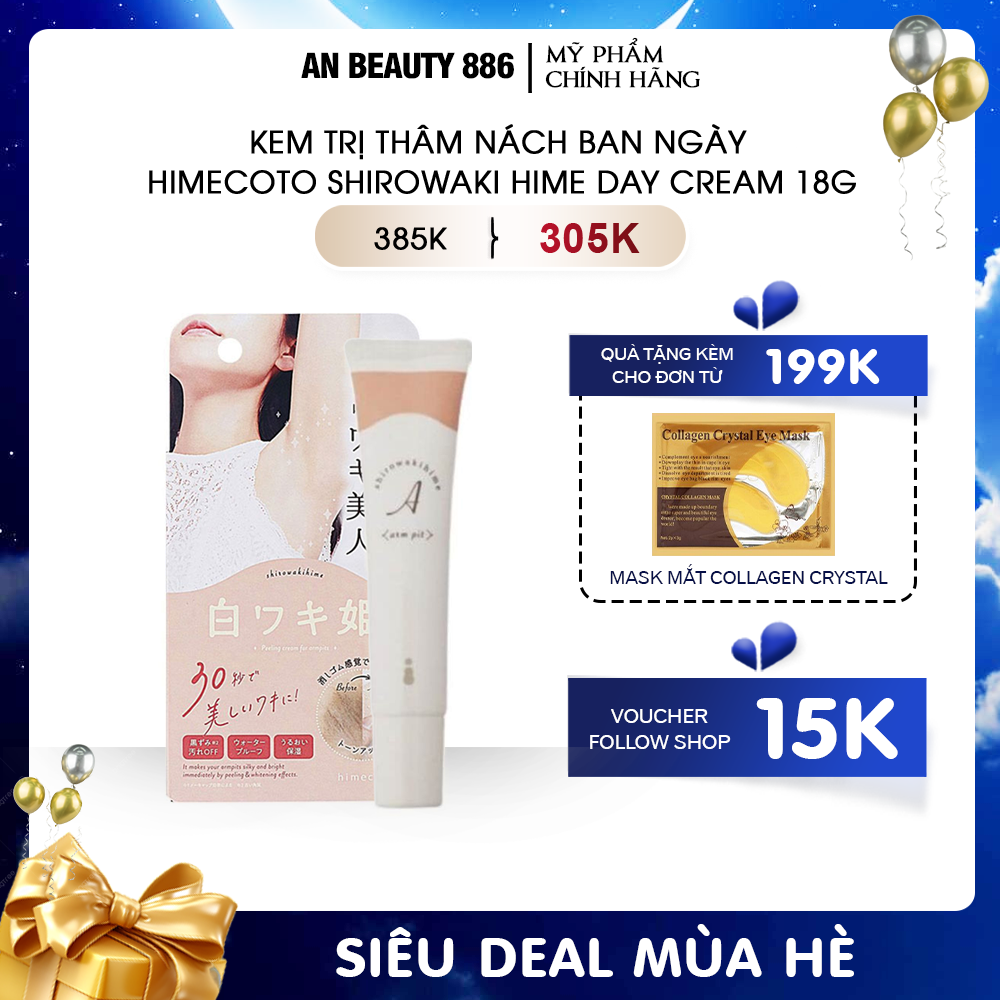 Tẩy tế bào chết vùng nách Himecoto Shirowaki Hime Nhật Bản 18g