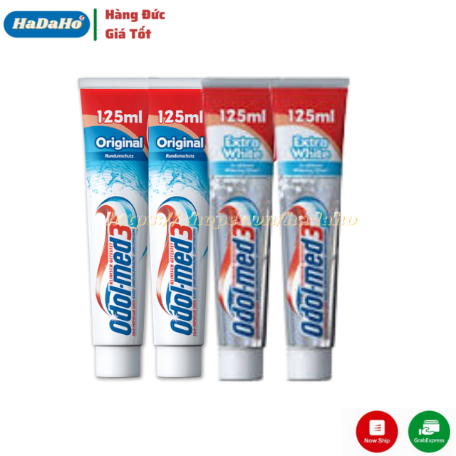[ HÀNG ĐỨC ] Kem đánh răng Odol-med 3 Original, kem đánh răng chống sâu răng, kem đánh răng siêu trắng, loại bỏ cao răng